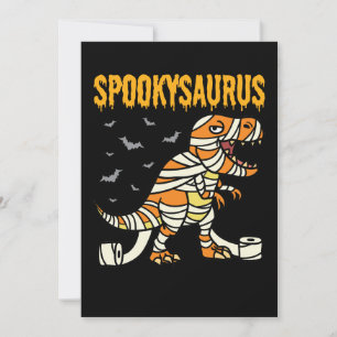 Convite Spookysaurus Halloween Spooky T Rex Dinossaur