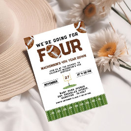 Convite Sport Football  Second Birthday 4th year Down