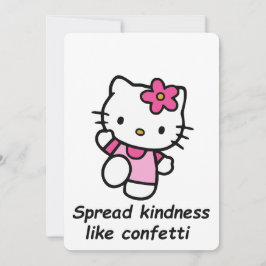 Convite Spread Kindness Like Confetti