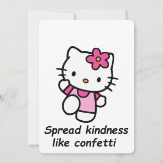 Convite Spread Kindness Like Confetti