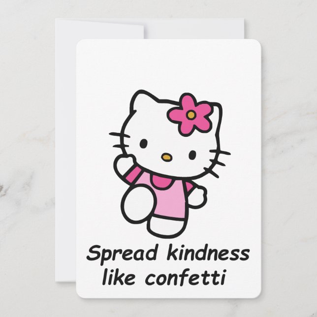 Convite Spread Kindness Like Confetti (Frente)