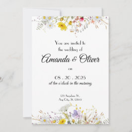 Convite Spring Blossom Wedding Invitation