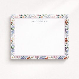 Convite Spring Meadow Floral Note Card