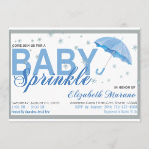 Convite Sprinkle Babyshower