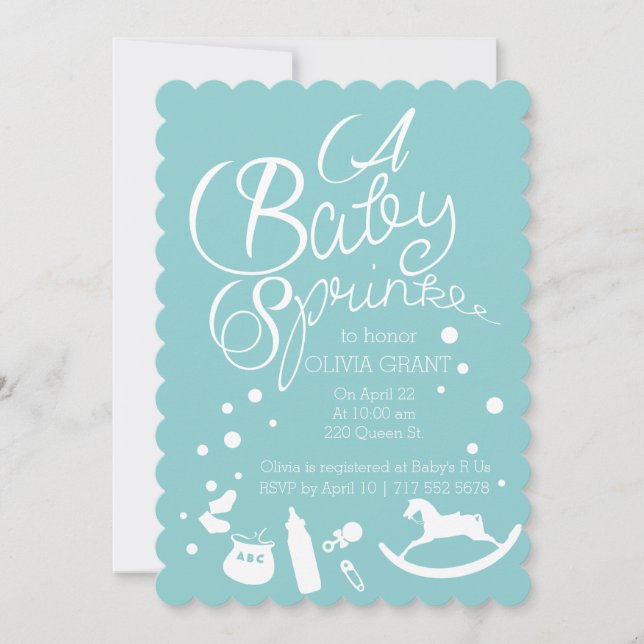 Convite Sprinkle of Joy (Frente)