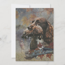 Convite Sprocker Spaniel, Arte de cães-Arma