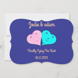 Convite sr & sra corações 