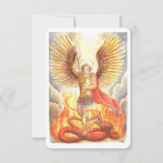 Convite St.Michael the Archangel Prayer Card