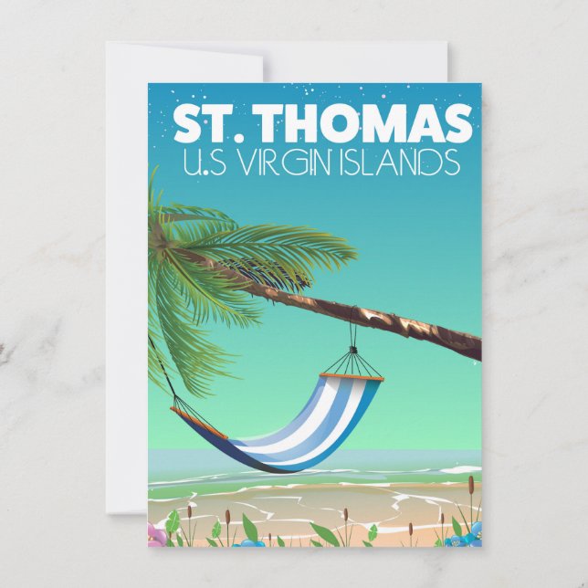 Convite St Thomas Ilhas Virgens Americanas. (Verso)