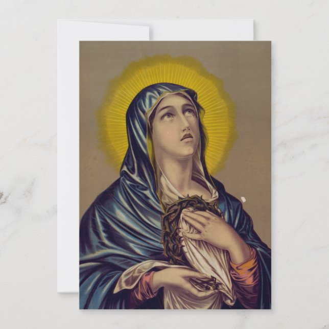 Convite Stabat Mater Nossa Senhora das Dores Arte Devocion (Frente)