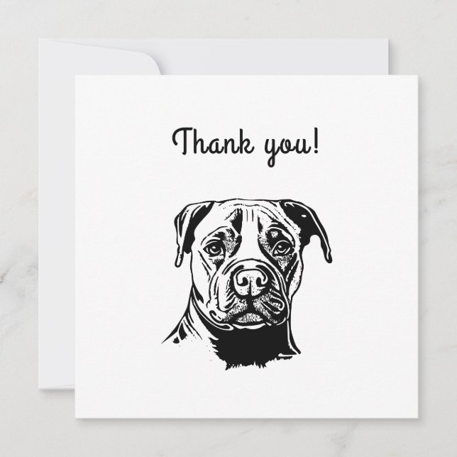 Convite Staffordshire Bull Terrier (Frente)