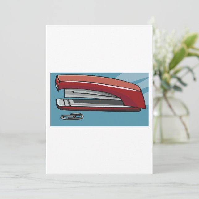 Convite Stapler (Em pé/Frente)