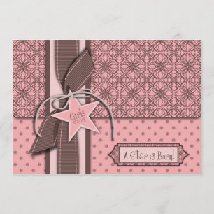 Convite Star é Nascer de Chá de fraldas