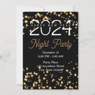 Convite Starburst de Ano Novo