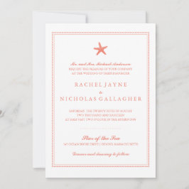 Convite Starfish Graceful | Casamento