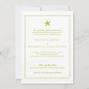 Convite Starfish Graceful   Casamento