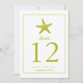 Convite Starfish Graceful | Número do quadro