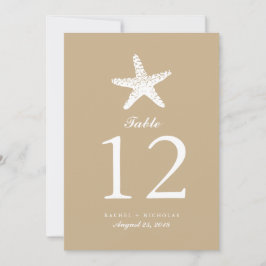 Convite Starfish Graceful | Número do quadro