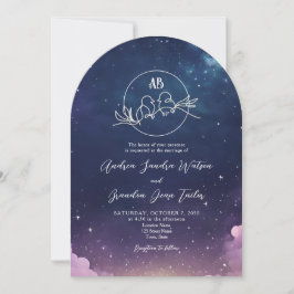 Convite Starry Night Arch Wedding
