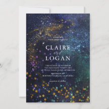 Starry Night Celestial Casamento Galáxico