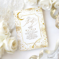 Starry Night Moon Mystical Celestial Chá de fralda