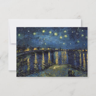 Convite Starry Night on the Rhone Art Invitation – Van Gog