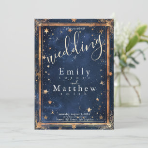 Convite Starry Night Romance Wedding