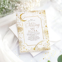 Starry Night Sky Moon Mystical Celestial Aniversár