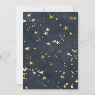Convite Starry Night Sky Ouro Stars Astrology Lover