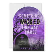 Starry Purple Gótico Graveyard Full Moon Wicked