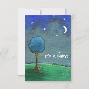 Convite Starry Starry Night É um Bebê! Da Arte Original