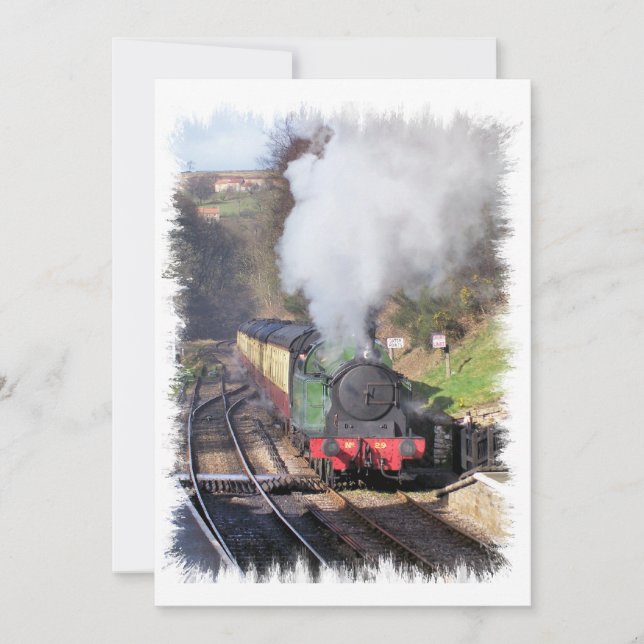 Convite STEAM TRAINS (Frente)