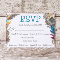 Steampunk temed Wedding RSVP