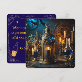 Convite Steampunk Victorian Gothics Lab Spooky