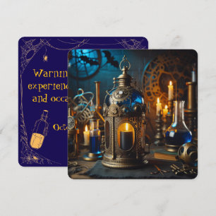 Convite Steampunk Victorian Gothics Lab Spooky