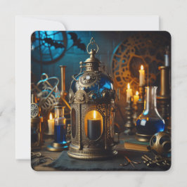 Convite Steampunk Victorian Gothics Lab Spooky