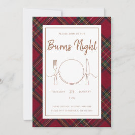 Convite Stewart Burns Night Invitation