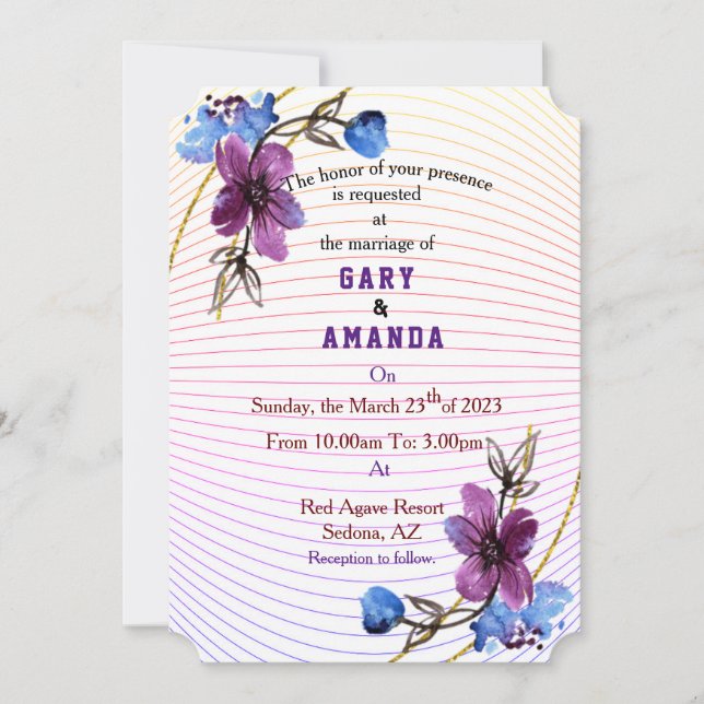 Convite Stick from Purple (Frente)