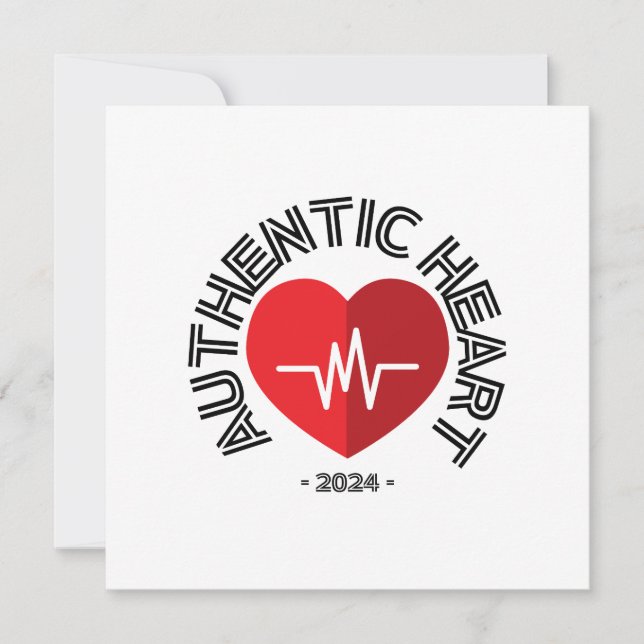 Convite Sticker Authentic Heart 2024 (Frente)