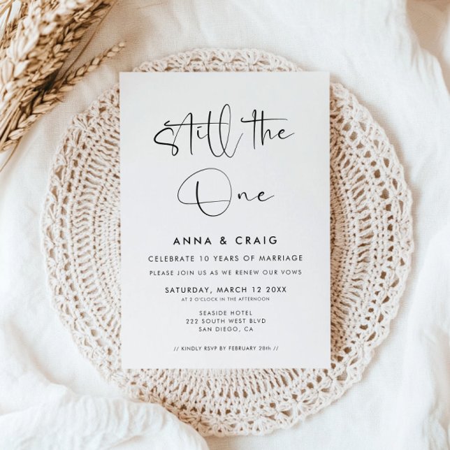 Convite Still the One Wedding Vow Renewal (Criador carregado)
