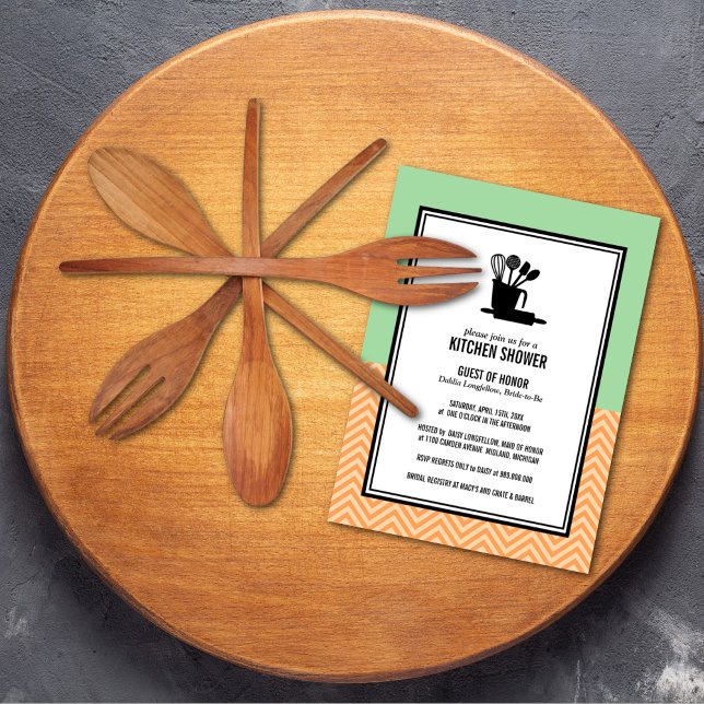 Convite Stock the Kitchen Bridal Shower Invitations (Criador carregado)