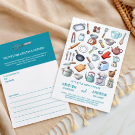 Convite Stock the Kitchen Modern Couples Wedding Shower