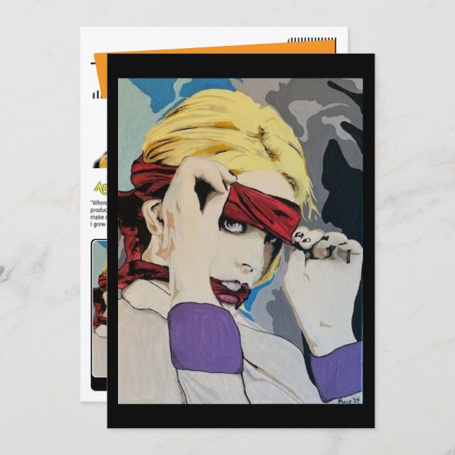 Convite ‘Stockholm Syndrome’ Painting Small-Scale Print (Frente/Verso)