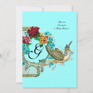 CONVITE STORAGE CHÁ DE FRALDAS 3 MONOGRAM