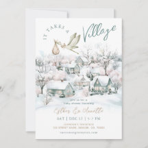 Storey Leva um Chá de fraldas de inverno na vila