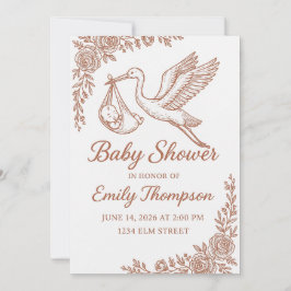 Convite Storey Whimsical & Floral Rustic