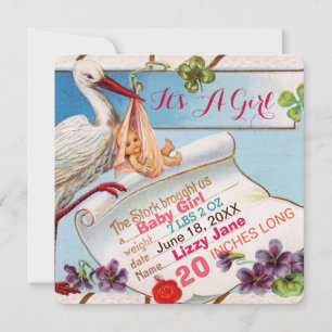 CONVITE STORK,SHAMROCKS STATUS DE NASCIMENTO DO CHÁ DE FRA