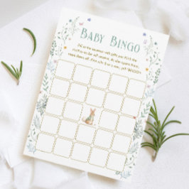 Convite Story Book Baby Shower Baby Bingo Game Card
