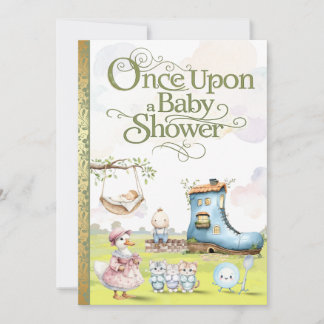 Convite Storybook Baby Shower Invitation