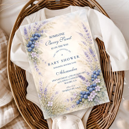Convite Storybook Blueberry Garden Baby Shower